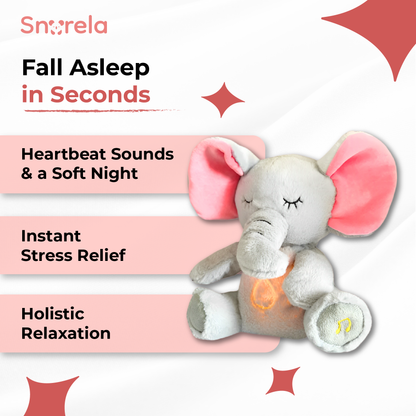 Snorela Sleep Calm Elephant Plush