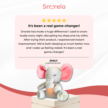 Snorela Sleep Calm Elephant Plush